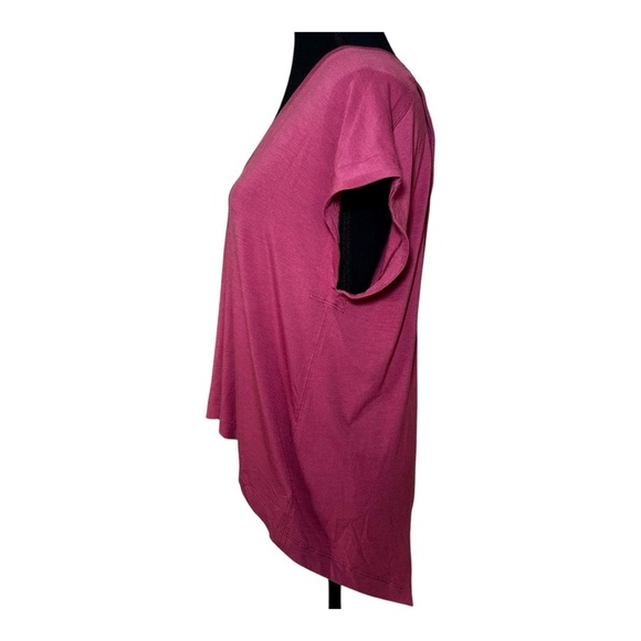Athleta Women's V Neck Burgundy Top, Split Back, Cross-back, Size Small EUC - Picture 4 of 4